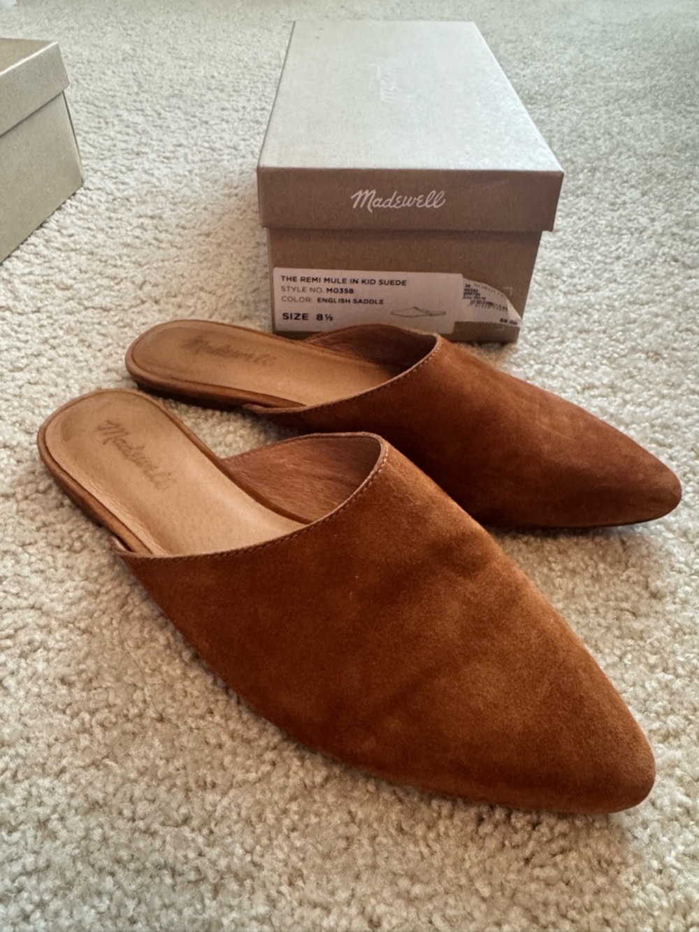 Madewell Suede Mule, 8.5